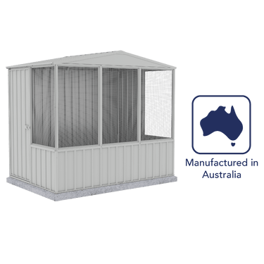 Absco Chicken Coop 2.26mW x 1.52mD x 2.00mH Zincalume - Shed City